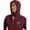 image:imageReebok Womens Classic Full Zip Fleece Hoodie Red Velvet Medium