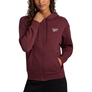 image:imageReebok Womens Classic Full Zip Fleece Hoodie Red Velvet Medium